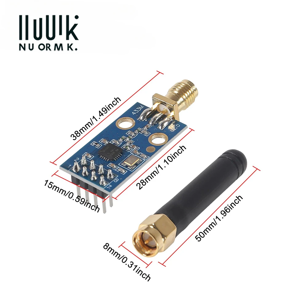 รูปสินค้า โมดูลส่งสัญญาณไร้สาย 433MHz สำหรับโปรเจกต์ IoT