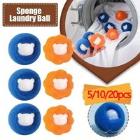 5/10/20pcs Sponge Laundry Ball Lint Remover for Clothing Washing Machine Cleaning Ball Cat Hair Remover Clothes Cleaning Roller 1