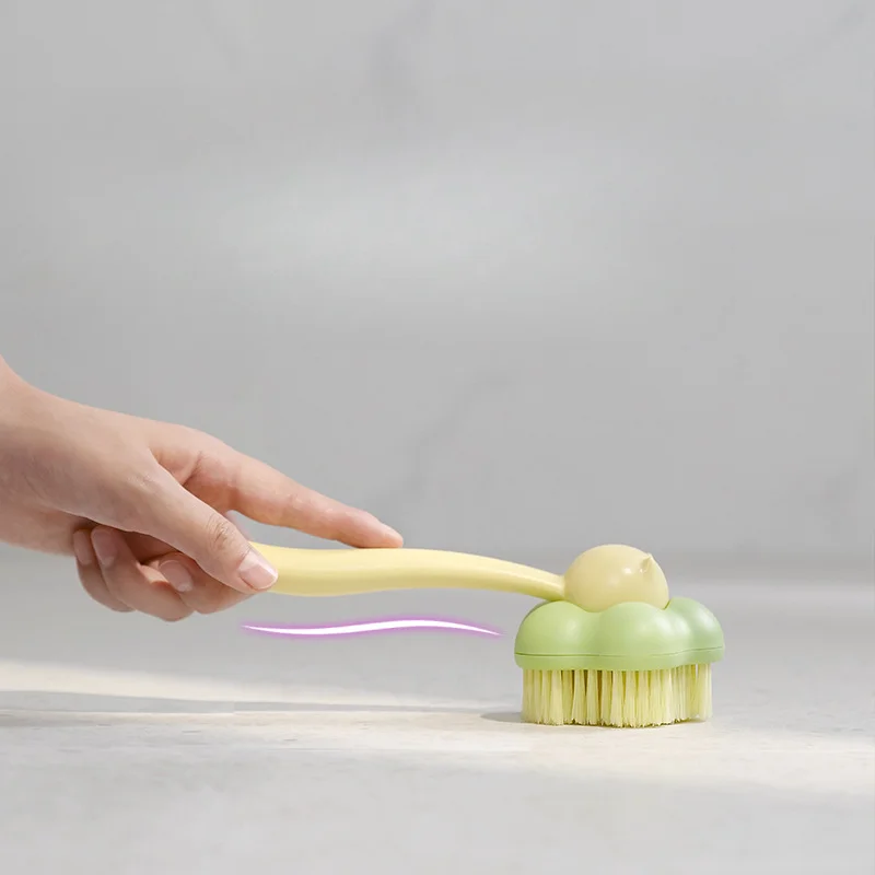 Ruyi Flower Shoe Brush Laundry Brush Detachable Multi-Function Brush High-Looking Shoe Brush Long Handle Soft Bristles Home 3