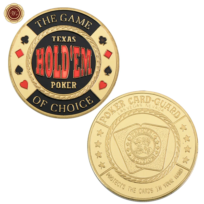 Texas Hold'Em Poker Casino Chips Coin "The Game Of Choice" Gioco Da Tavolo Poker Hand Card Guard Luck Challenge Chips Token Coin