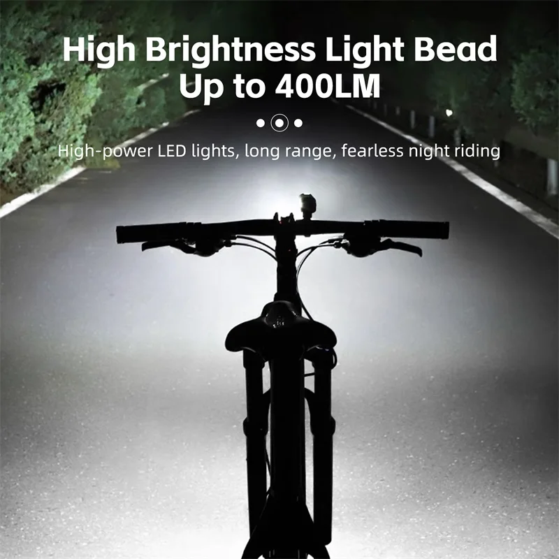 WEST BIKING Bicycle Light 1500mAh Road Bike Front Headlight Lamp Flashlight LED Cycling Safety Lighting MTB Bike Accessories