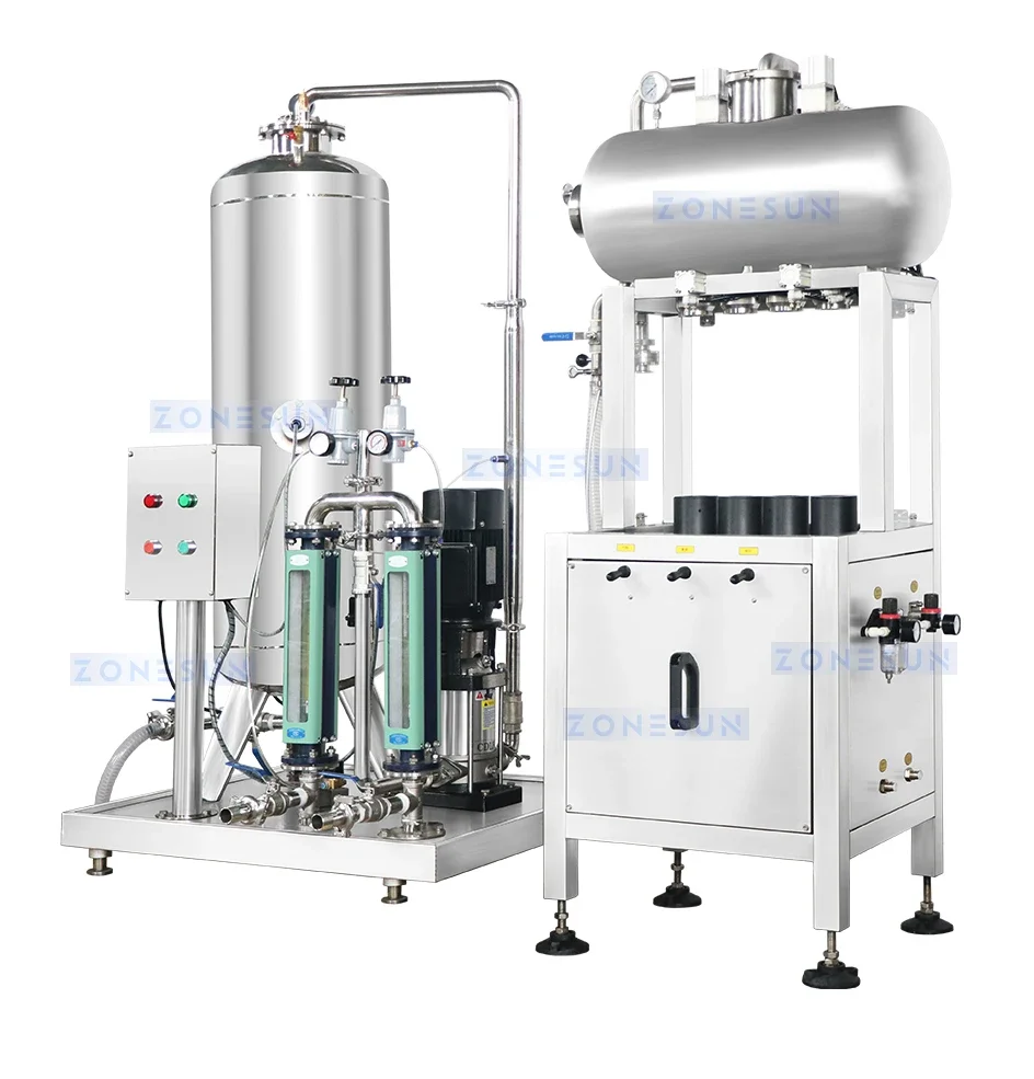 ZONESUN Carbonated Beverage Filling Machine ZS-CF4A