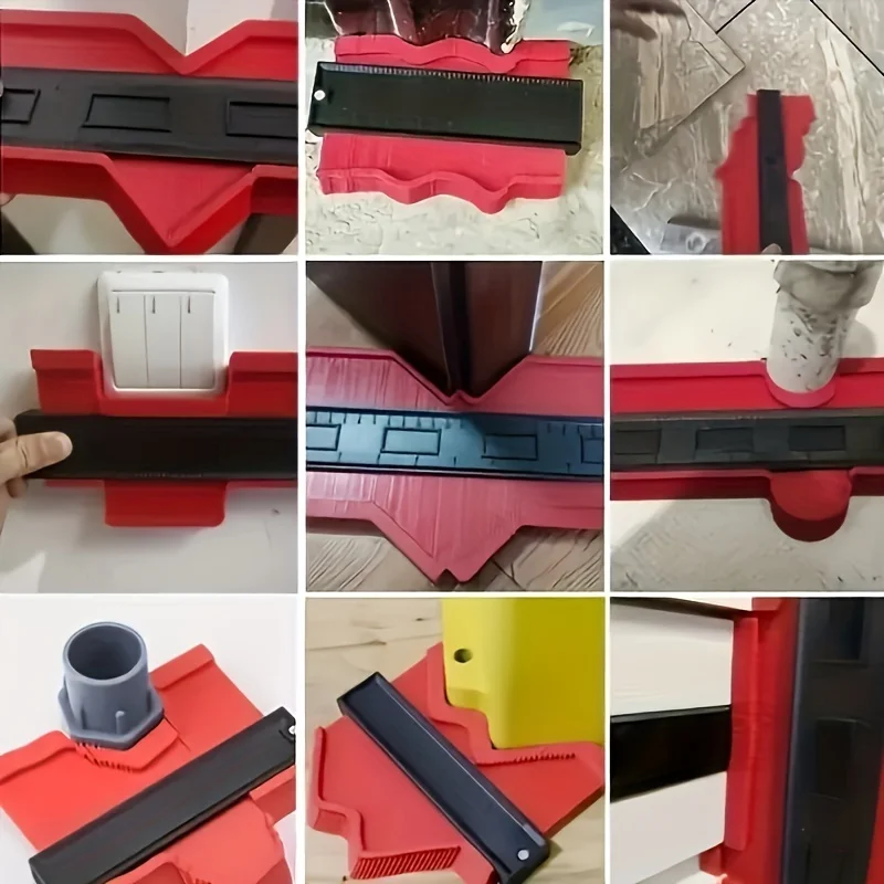 Contour Measuring Instrument Multifunctional Plastic Ruler Woodworking Measurement