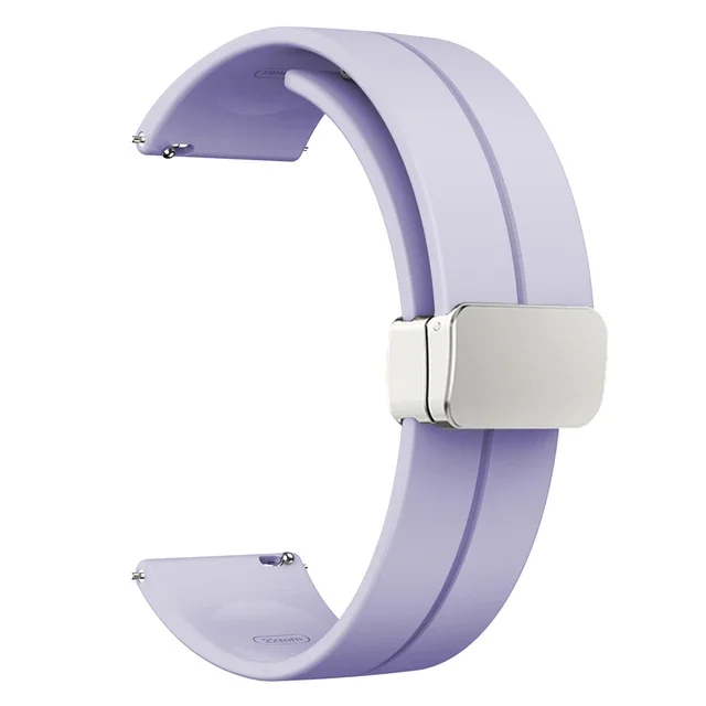 22mm Sports Silicone Magnetic Buckle Watchband Strap