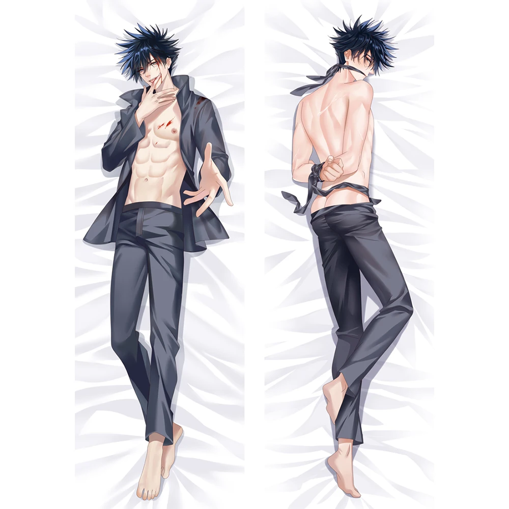 

Anime Jujutsu Kaisen Fushiguro Megumi Dakimakura Hugging Body Pillow Otaku BL Male Pillow Case Cover Bedroon Bedding Peach Skin