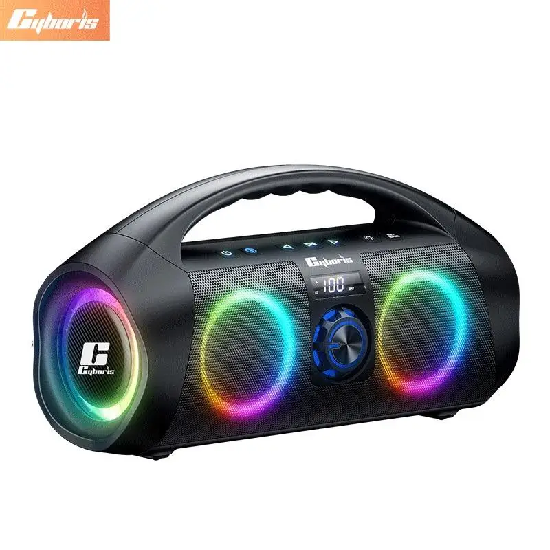 사이보리스 F29 120W 고용량 RGB 눈부심 방지 야외 블루투스 사운드 5.3,..