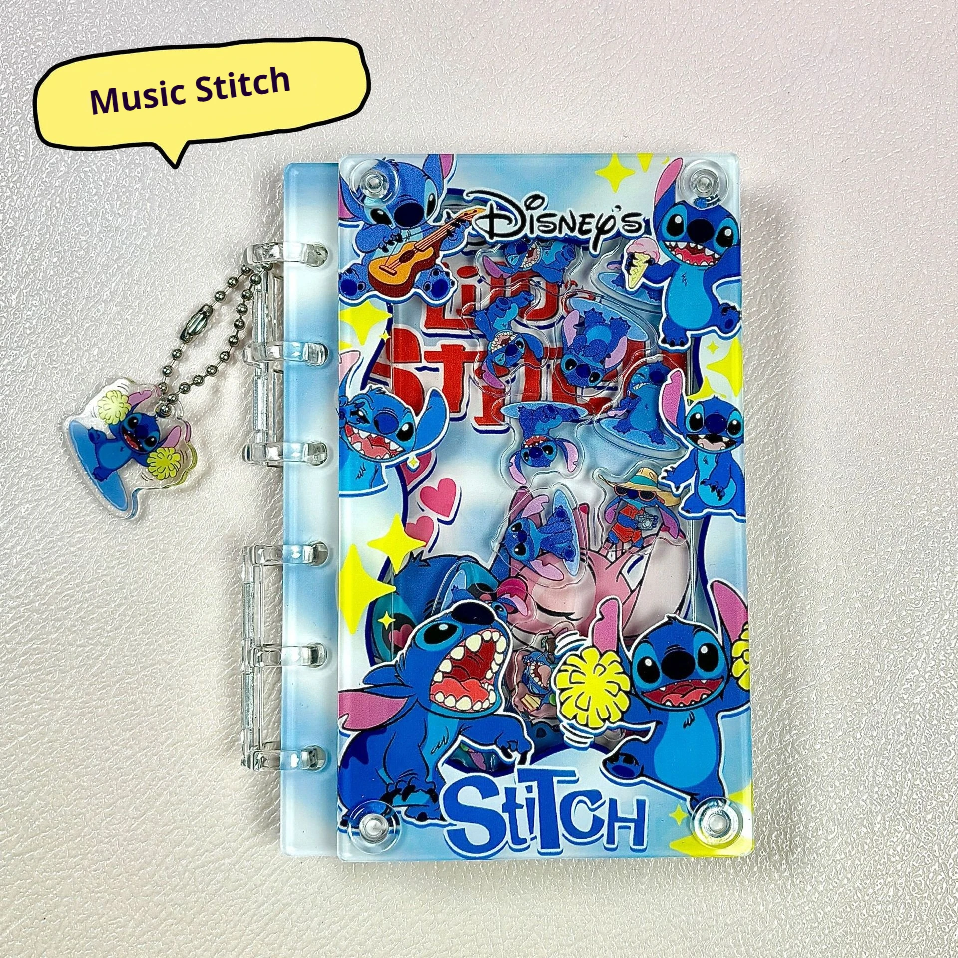 Lotso Crayon Shin-chan WinniethePooh Pooh Tigger Snoopy Stitch A7 Loose-Leaf Notebook Andwobble Cute Anime Student Diary