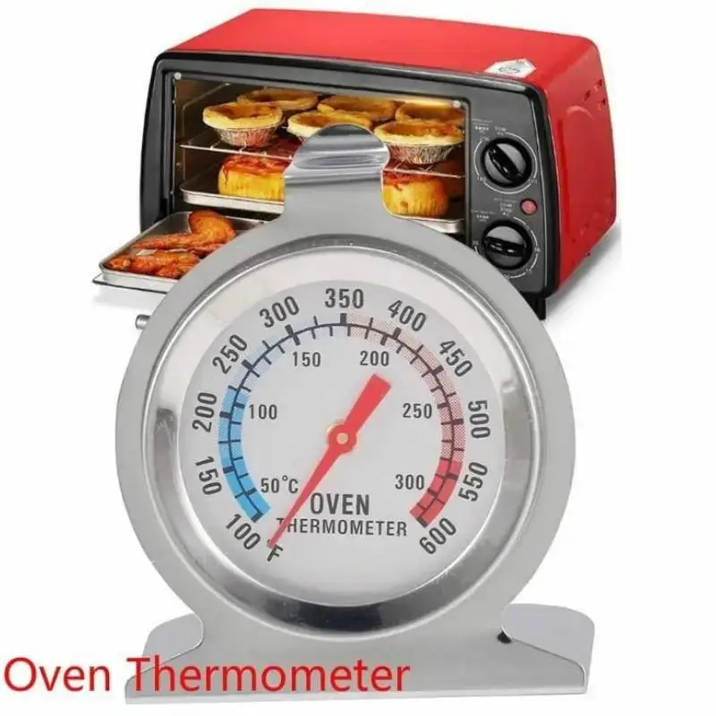 Food Temperature Stand Up Dial Oven Thermometer Stainless Steel Gauge Gage Large Diameter Measuring Appliance Kitchen Tools