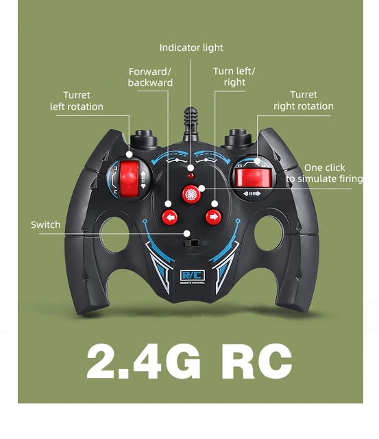 RC Tank Military War Battle United States M1 Leopard 2 Remote Control Toy Car Tactical Model Electronic Toys for Boys Children 2