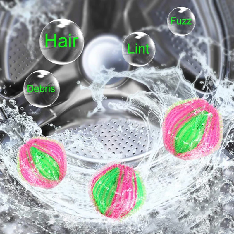 6 Pack Washing Machine Epilator Fluff Cleaning Magic Laundry Ball