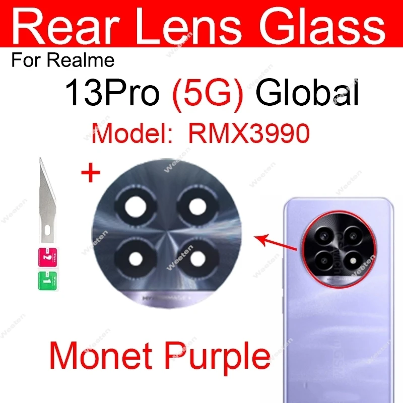 Premium Rear Camera Glass Lens with Adhesive for Easy Replacement - High-Quality Repair Component