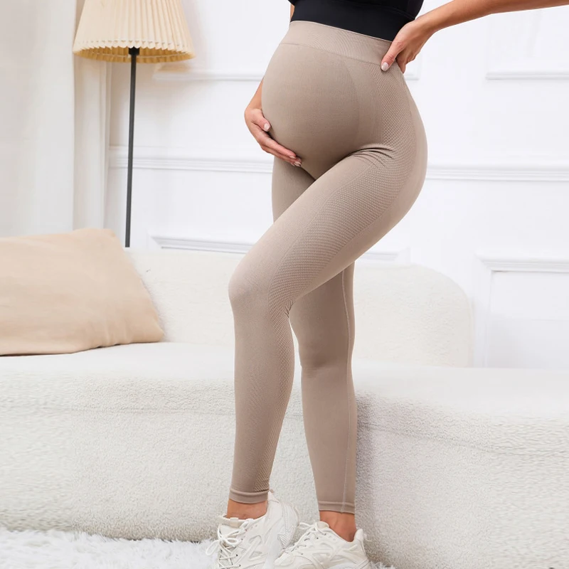 New Pregnancy High Waist Leggings Skinny Maternity clothes for pregnant women Belly Support Leggins Body Shaper Trousers 2