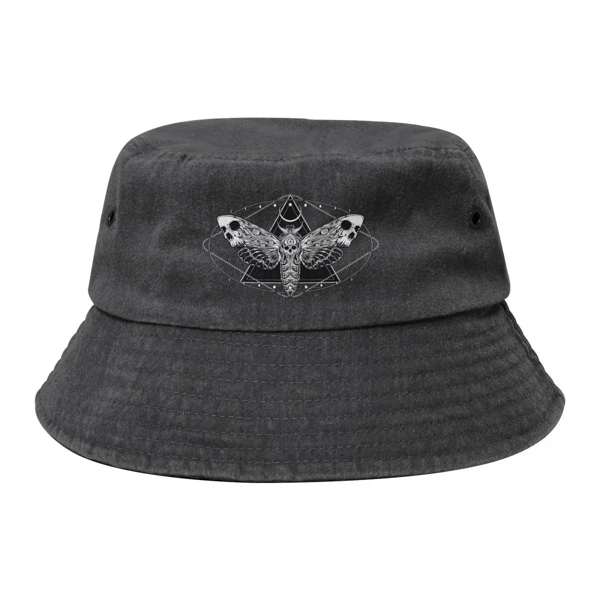 

Surreal Death Moth Bucket Hat Anime Hat Fashion Beach Luxury Woman Men's