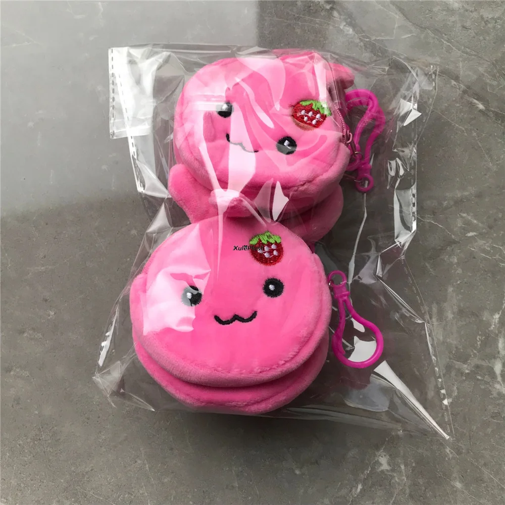 10PCS 멀티 디자인, 동물 플러시 장난감 가방, 아이의 작은 작은 플러시 체인 장난감 지갑