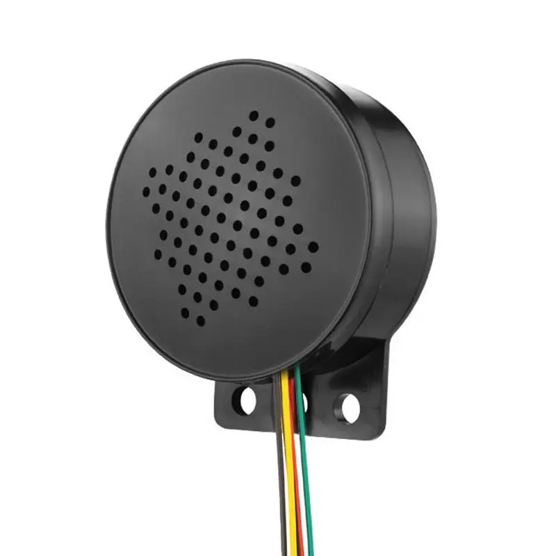 

12-24V New Car Start Voice Custom 4-channel Trigger Voice Speaker Prompter Sound Alarm Reverse Siren Buzzer Alarm Horn 110dB