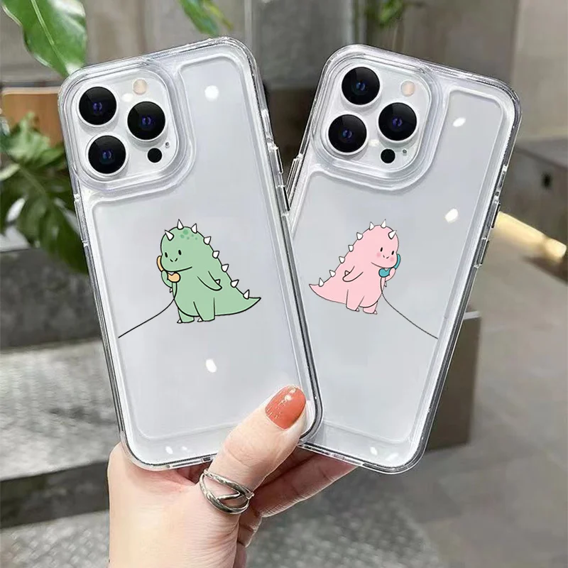 Couple Style Cartoon Dinosaur All-Inclusive Phone Case