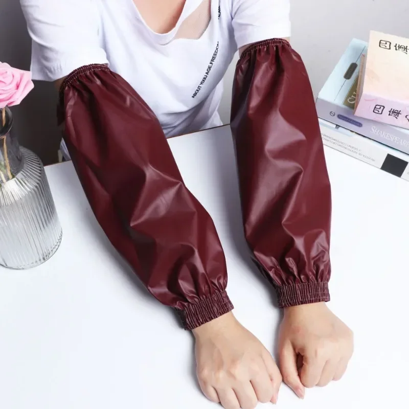 1Pair Thick Oversleeve Waterproof Oilproof Cuff Home Kitchen Cleaning Accessories Waterproof Sleeves Adult Arm Sleeves waterproof oversleeves kitchen arm sleeves
