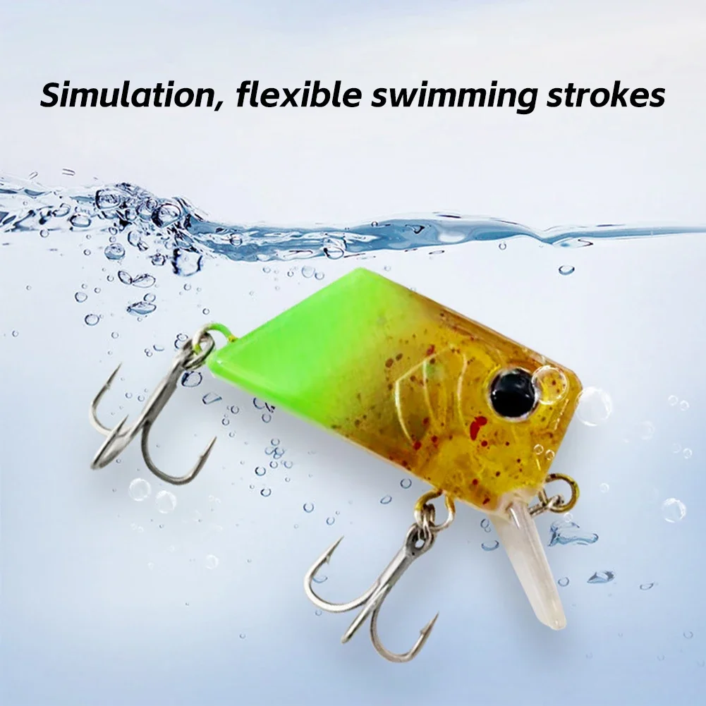 4.5cm 7g Square Crankbait Fishing Wobbler Diving Swimming Bait for Bass Pike Artificial Fishing Tackle