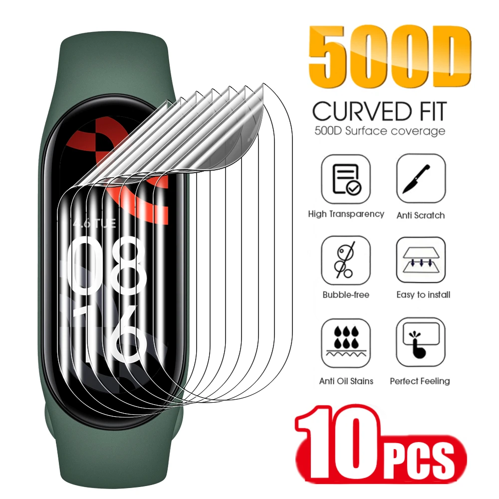 

HD Hydrogel Film Full Cover Screen Protector for Xiaomi Band 6 7 NFC Soft Protective Film For Mi band MiBand 4 5 3 2 Not Glass