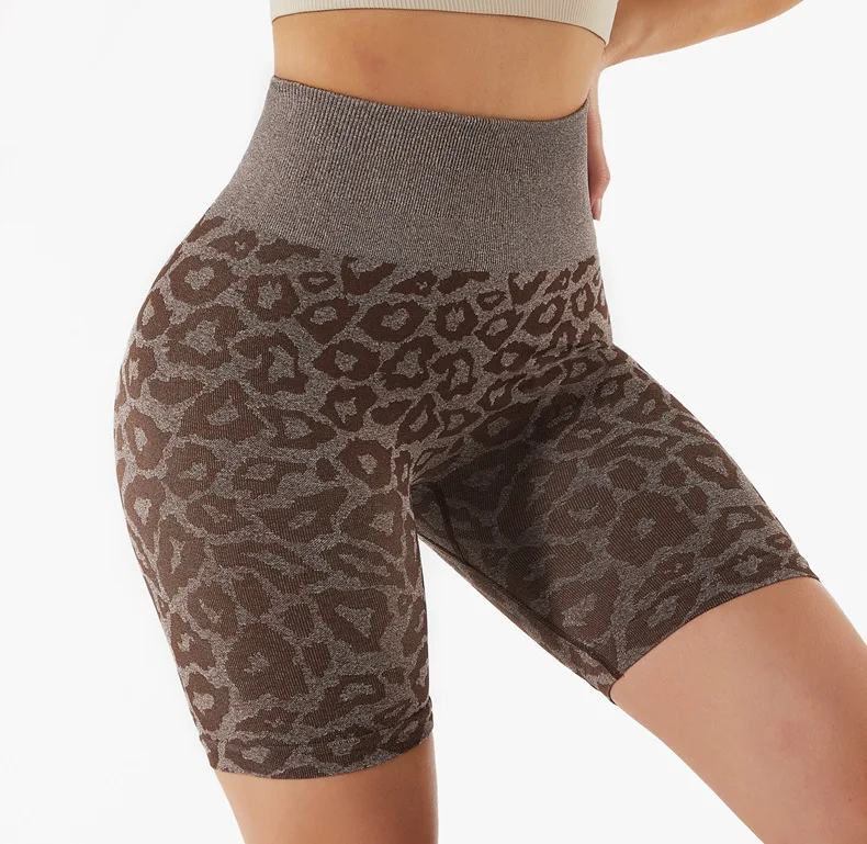 yoga pants New Leopard Peach Hip Leggings Women Fitness High Waist Shorts Pants Seamless Yoga Leggings Running Hip Lift Sweatpants gymshark leggings