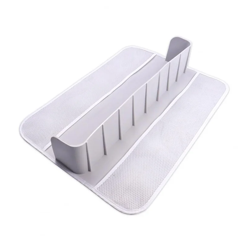 A45G-Bathroom Supplies Silicone Bathtub Toy Storage Rack With Suction Cups Splash Guard Organizer For Bathroom