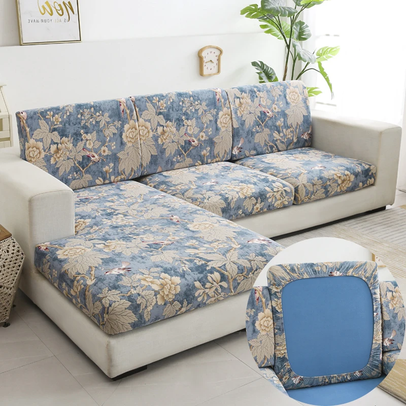 Floral printed sofa cover image 10