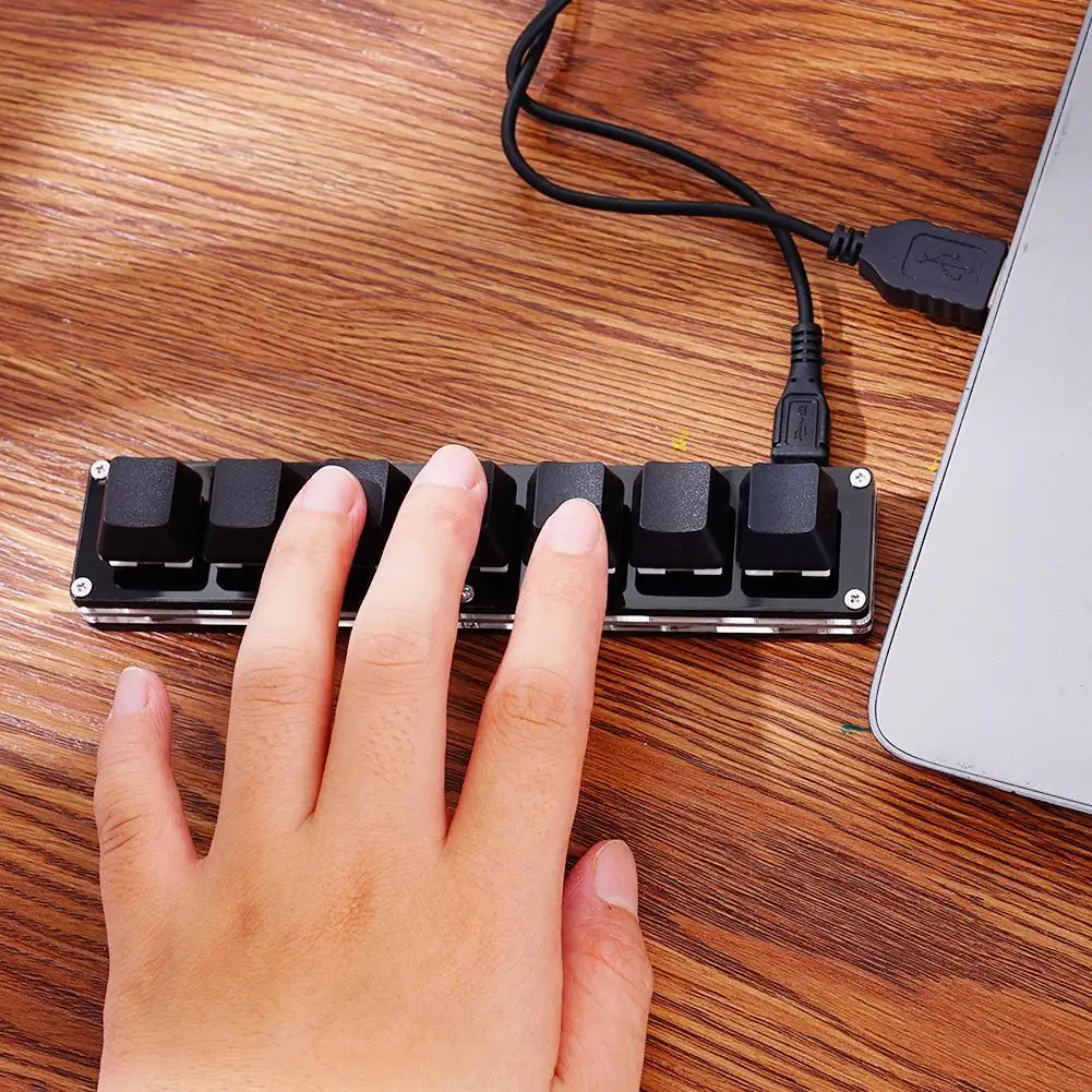 Teclado Mecânico Mini Numpad Personalizado Teclado Macro Programação Osu para Photoshop Gaming Preto Teclas - Imagem 6