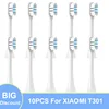 10pcs For Xiaomi Mijia T301 Replacement Brush Heads Sonic Electric Toothbrush Heads Protect Soft DuPont Suitable Nozzles 1