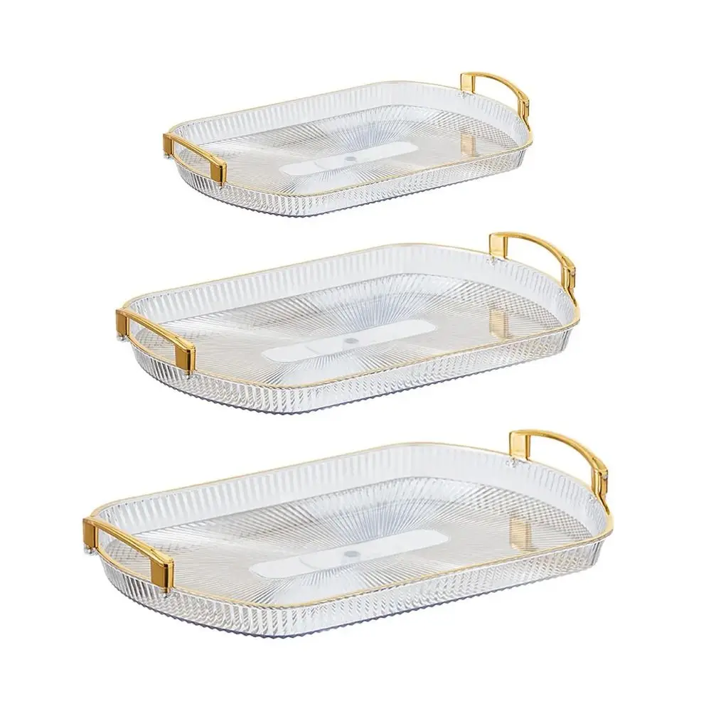 1PC Makeup Tray Serving Tray Desk Organizer Kitchen Home Dining Room Bedroom Office Jewelry Perfume Cosmetics Holders