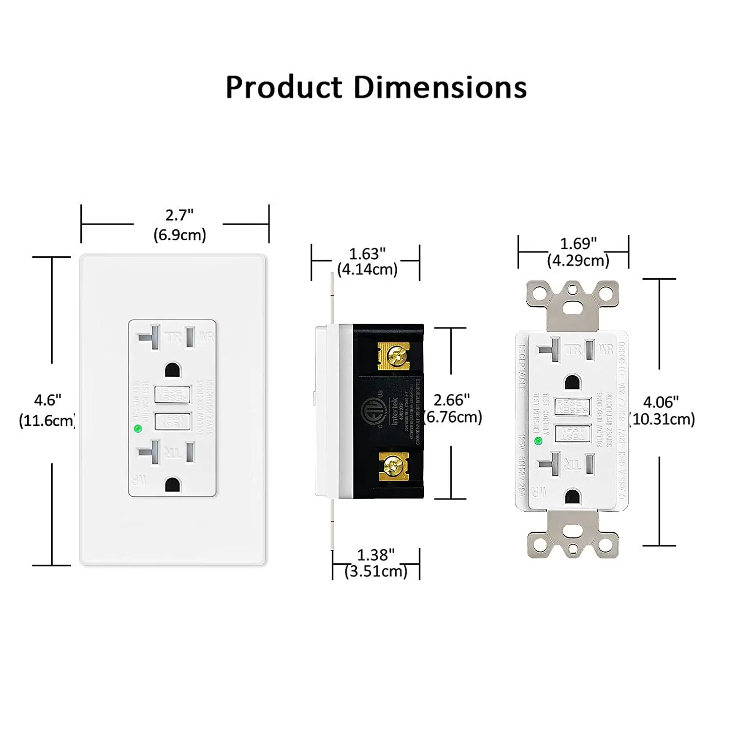 GFCI ܼƮ ü ׽Ʈ  Ŭ    ļ, LED ǥñ  , 4 , 20 Amp