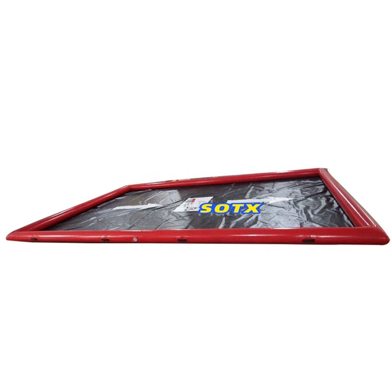 Outdoor Inflatable Wash Car Mats 6*4m PVC Inflatable Water Containment Mat
