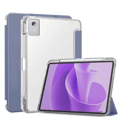 Premium Leather Stand Case with Pen Holder for XiaoxinPad 12.1 inch (Lavender gray)