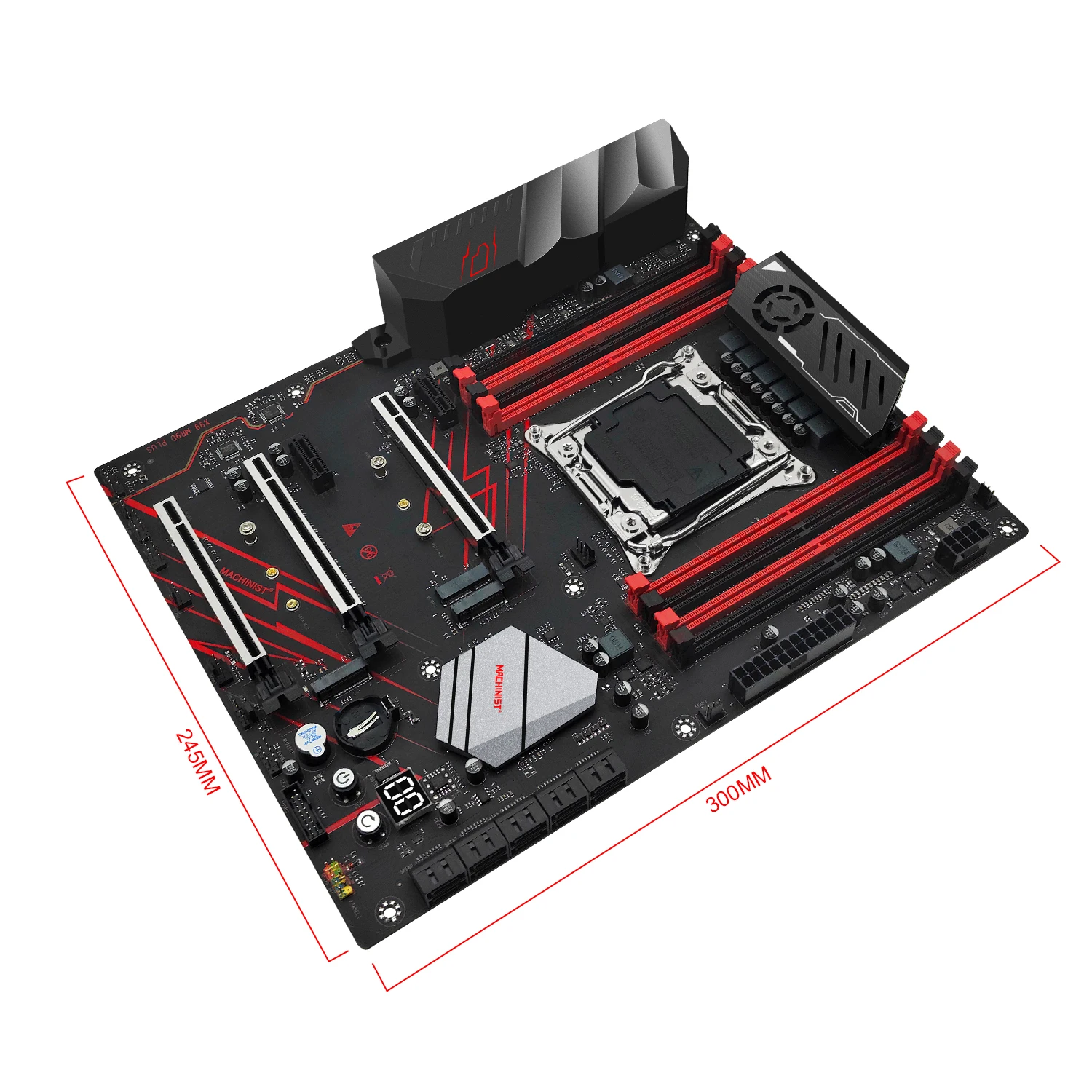 MACHINIST-Ensemble de carte mère X99, kit LGA 2011-3, processeur Intel Xeon E5 2696 V3, 128 Go = 8x16 Go, mémoire RAM DDR4 ECC, SSD, NVcloser M.2, MR9D Plus