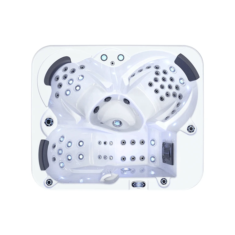 Hot tub supplier 3 personnes garden whirlpool spa vasca idromassaggio da esterno 6