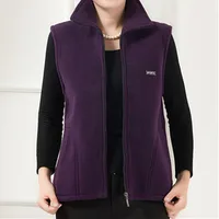 Polar Fleece Coat For Women's Vest Autumn Sleeveless Vests For Women Jacket Fashion Zipper Casual Waistcoat Female 2