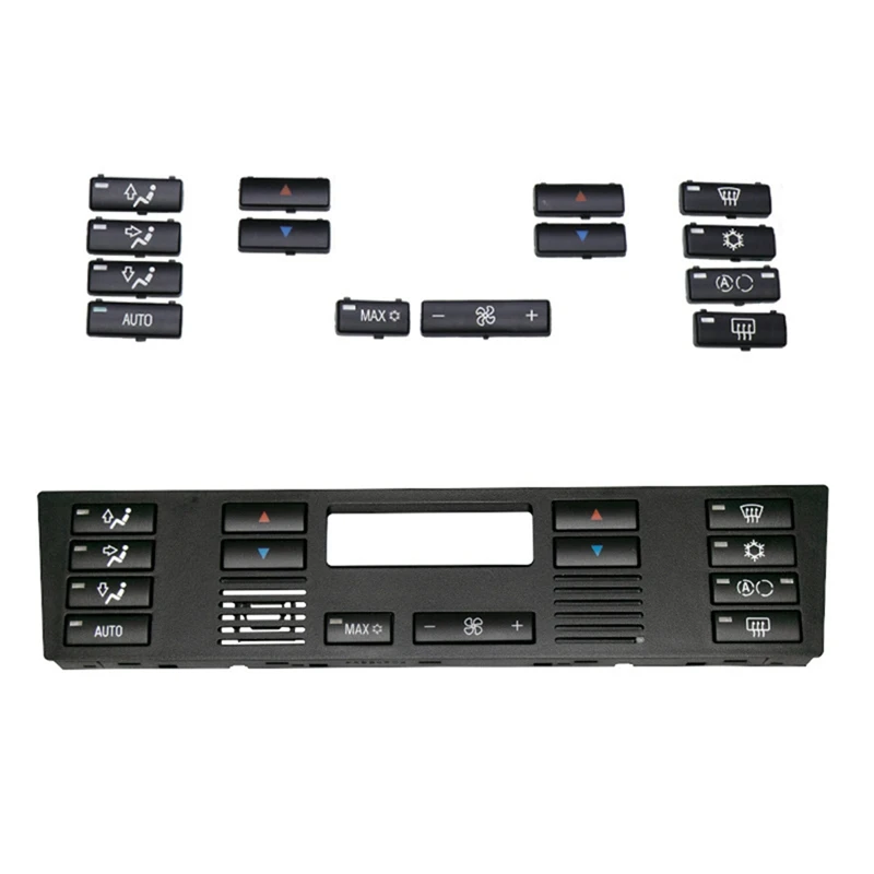 자동차 에어컨 A/C 컨트롤패널 스위치, BMW E39 E53 525I 530I 540I M5 X5 14 단추 키 커버, 6411692-4315