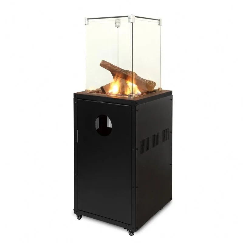 

outdoor patio heater with visible flames of gas fire pit burner CE approved garden heaters