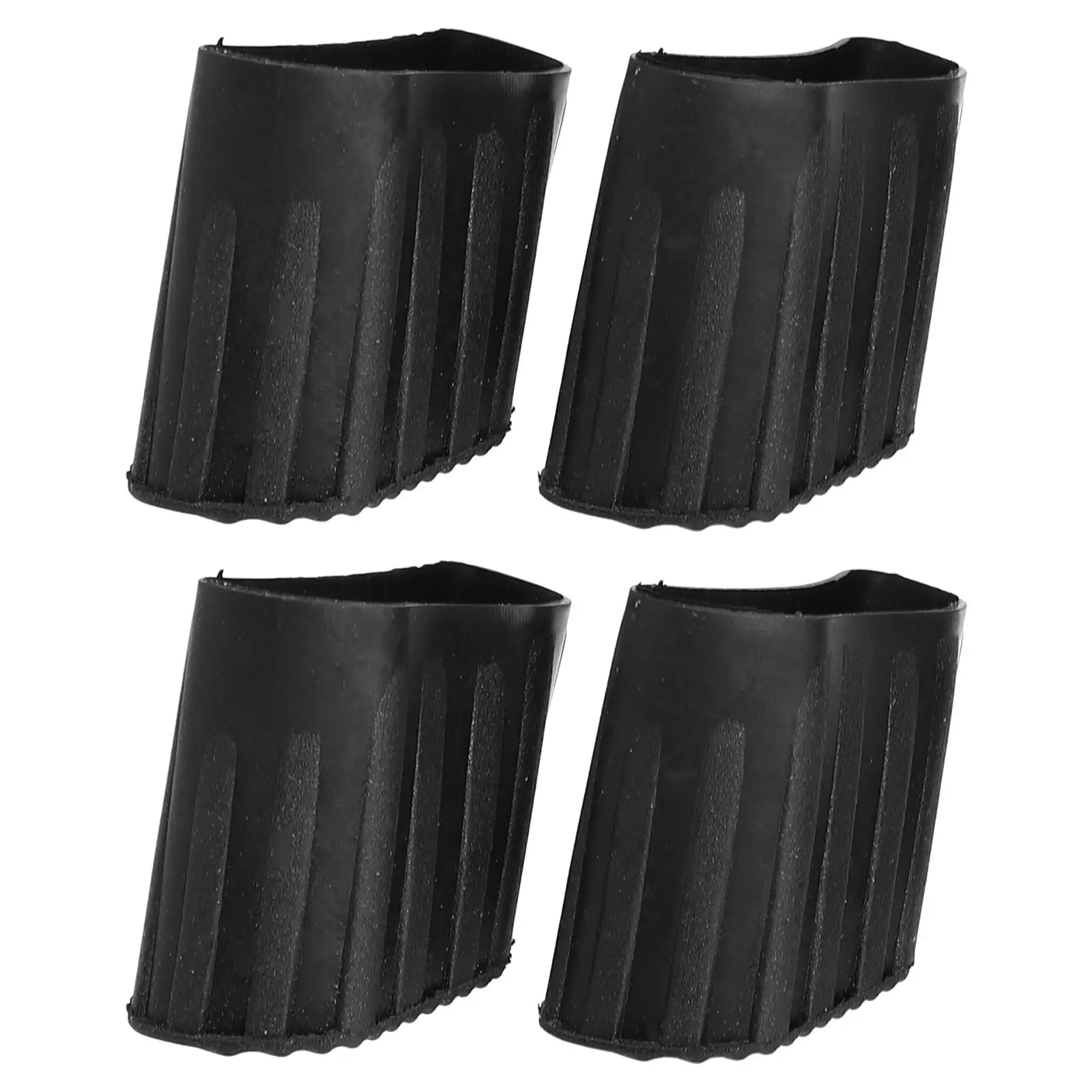 4 Pcs Anti Skid Ladder Feet Protector Rubber Floor Pads D Black Cover Ladder Scaffolding Parts Construction Tools Foldable