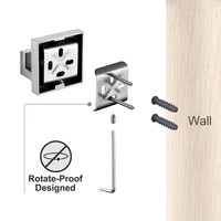 ชุดอุปกรณ์ห้องน้ำแปรงเหล็ก Robe Hook ผ้าเช็ดตัวราวชั้นวางกระดาษทิชชูผู้ถือแปรงสีฟันผู้ถืออุปกรณ์ห้องน้ำ 4