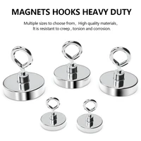Super Strong Neodymium Salvage แม่เหล็กตะขอตกปลาแม่เหล็ก Neodymium Magnet Searcher แม่เหล็ก Neodymium ที่มีประสิทธิภาพสําหรับตกปลา 3
