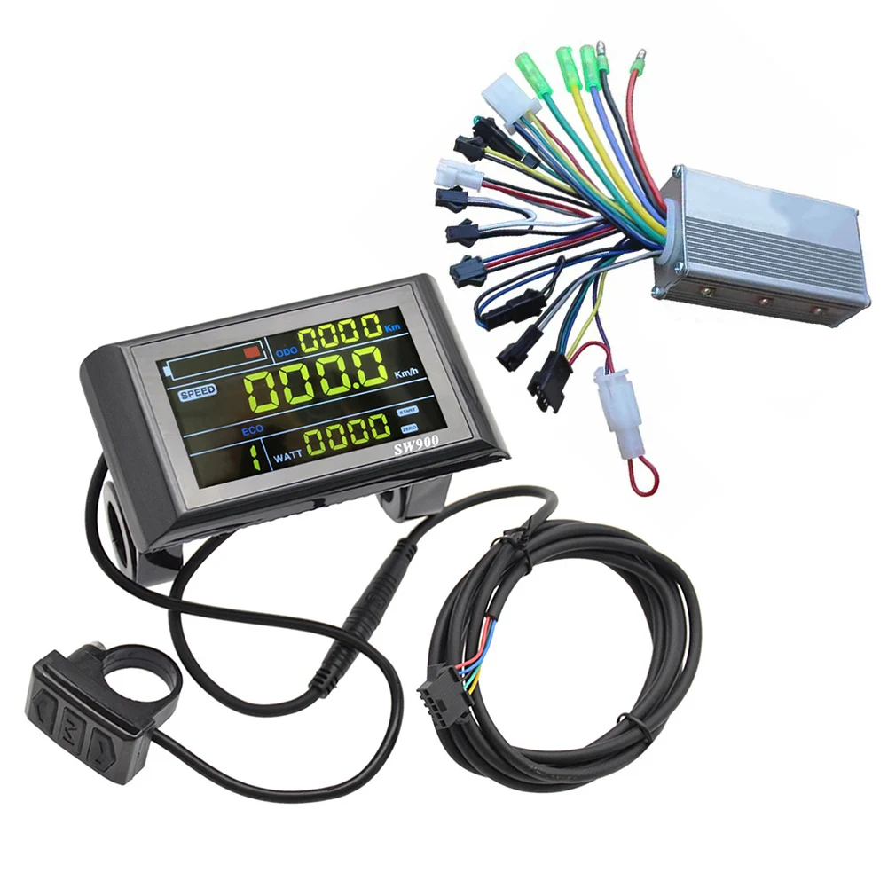 

Electric Bike Controller And LCD Display Set Silent Brushless Operation User-Friendly Interface Electric Bike Accessories