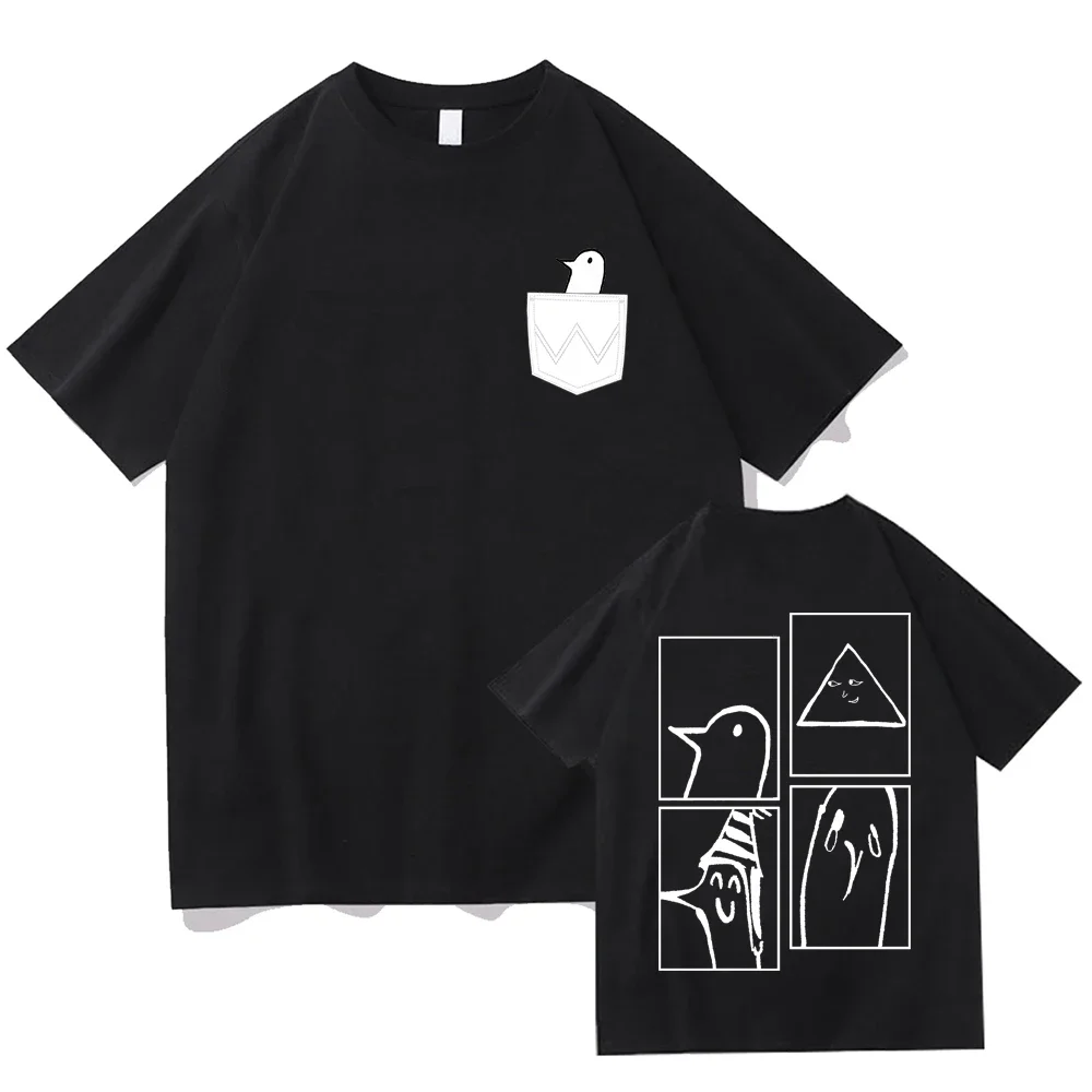 Oyasumi Punpun Printed T Shirts Japanese Anime T-shirts 100% Cotton Short Sleeve Men/women Oversized Clothing Summer Casual Tops 2