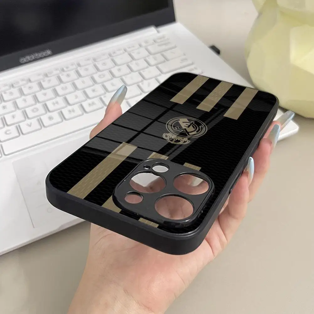 Elegant Real-C-M-MadridE-E Glass Phone Case Cover