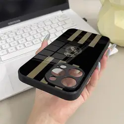 Elegant Real - C - M - MadridE - E Glass Phone Case Cover for Galaxy S24 Plus (Black1)