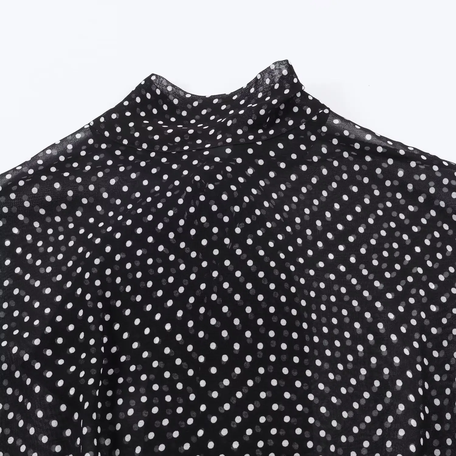 Polka Dot Printed Women Shirt 2025 Autumn New Bow Tied Blouse Woman Tops Lady Ruffles Long Sleeve Loose Elegant Blouses Top ﻿