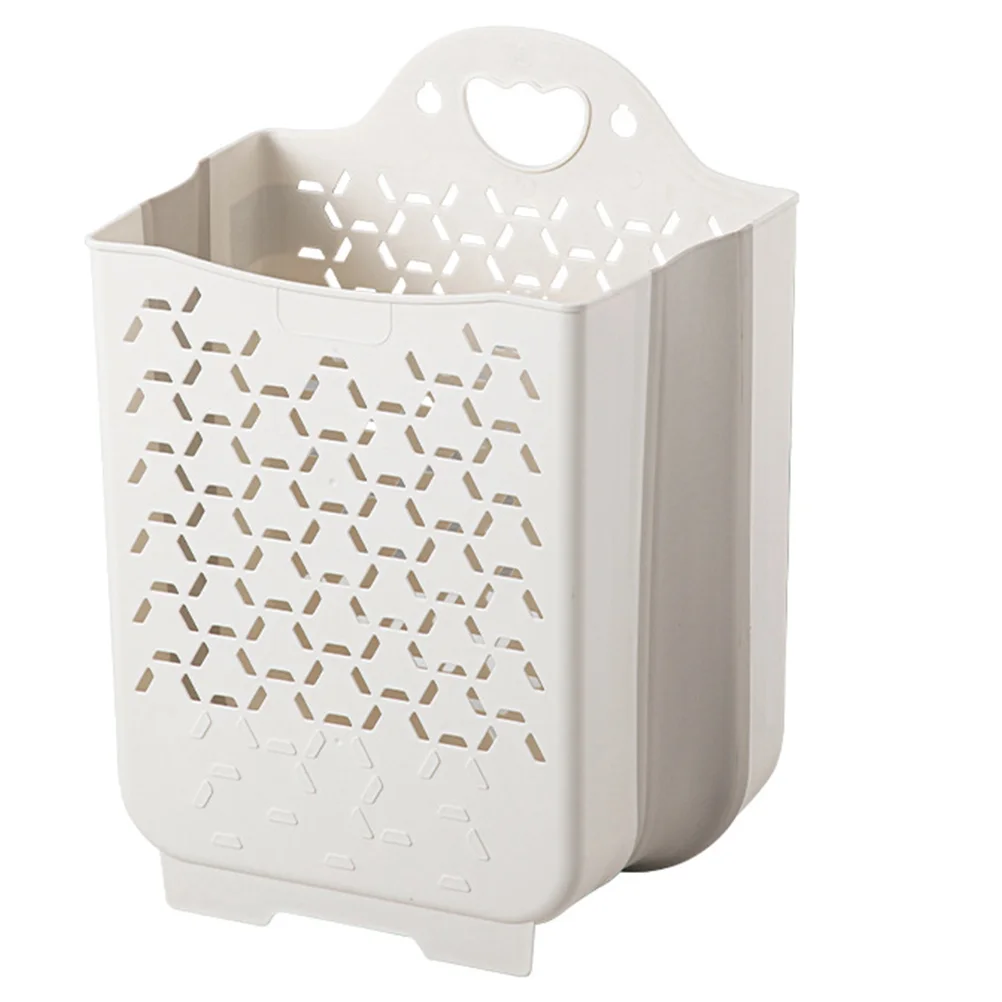 

Collapsible Bathroom Laundry Basket Wall-mounted Dirty Clothes Storage Basket Collapsable Laundry Bag Bathroom Laundry Organizer