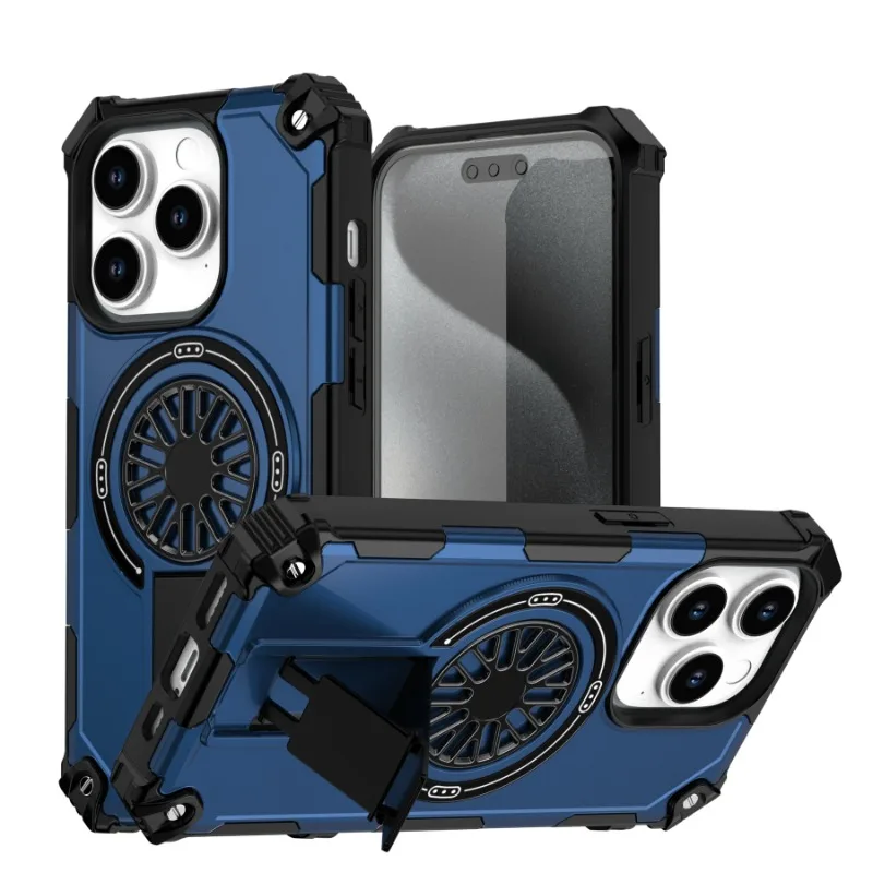 Luxurious armor 2-in-1 Shockproof Magnetic Adhesive Protective Case for Redmi Note 14 4G5G 14Pro ProPlus  With stand Hard shell