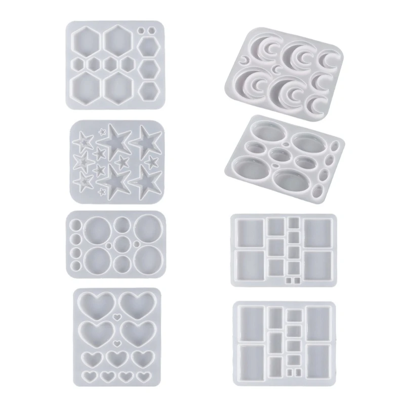 

652F Earring Pendant Epoxy Silicone Mould Casting Mould DIY Craft Making Accessories