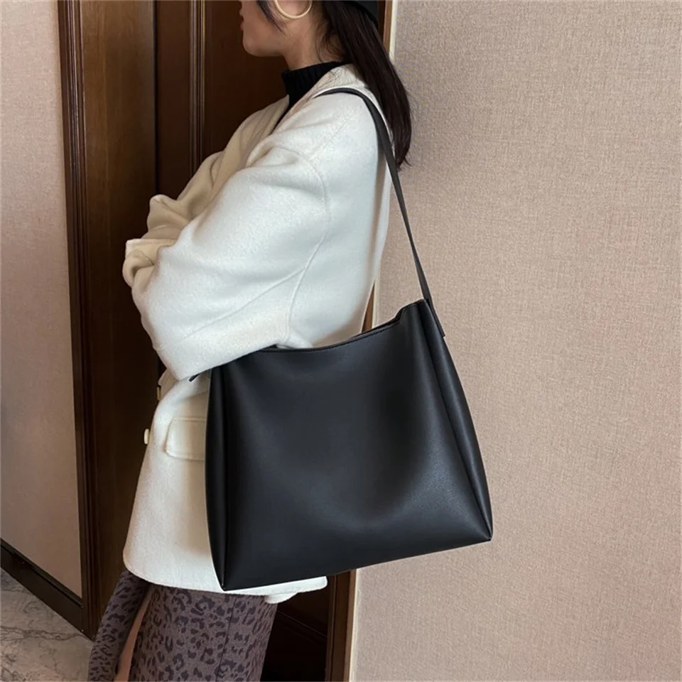 

2 Sets Luxury Women Handbags Large Capacity Shoulder Hand Bags For women 2023 High Quality PU Leather Wild Sac A Main Solid