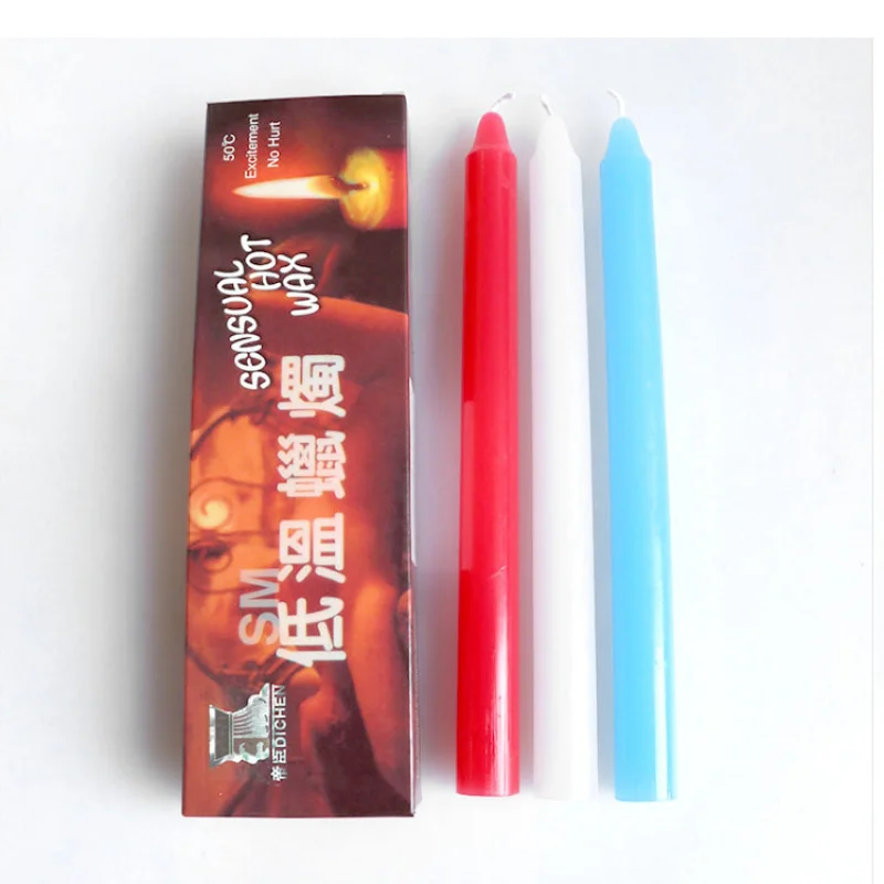 Factory Long Three Low Temperature Candles Adult Supplies Sexy Candle Dichen Medical Beauty Wax Three-Color Mixed